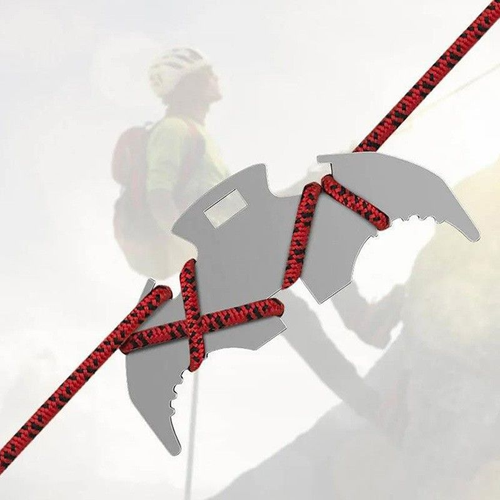 Gravity hook mechanical claw grab hook survival folding climbing outdoor mountaineering equipment