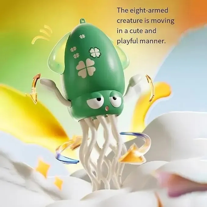 Electric Crawling Octopus Toy with LED Light and Music