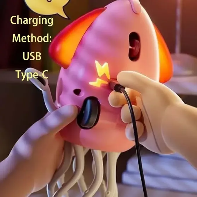 Electric Crawling Octopus Toy with LED Light and Music