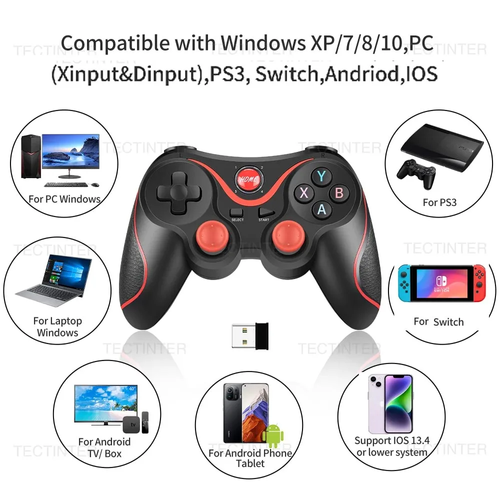 X3 supports Bluetooth game controller joystick