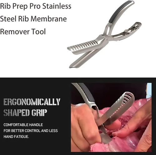 BBQ Rib , Rib Membrane Remover Stainless Steel Tool Kit