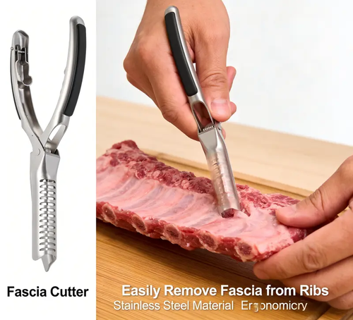 BBQ Rib , Rib Membrane Remover Stainless Steel Tool Kit