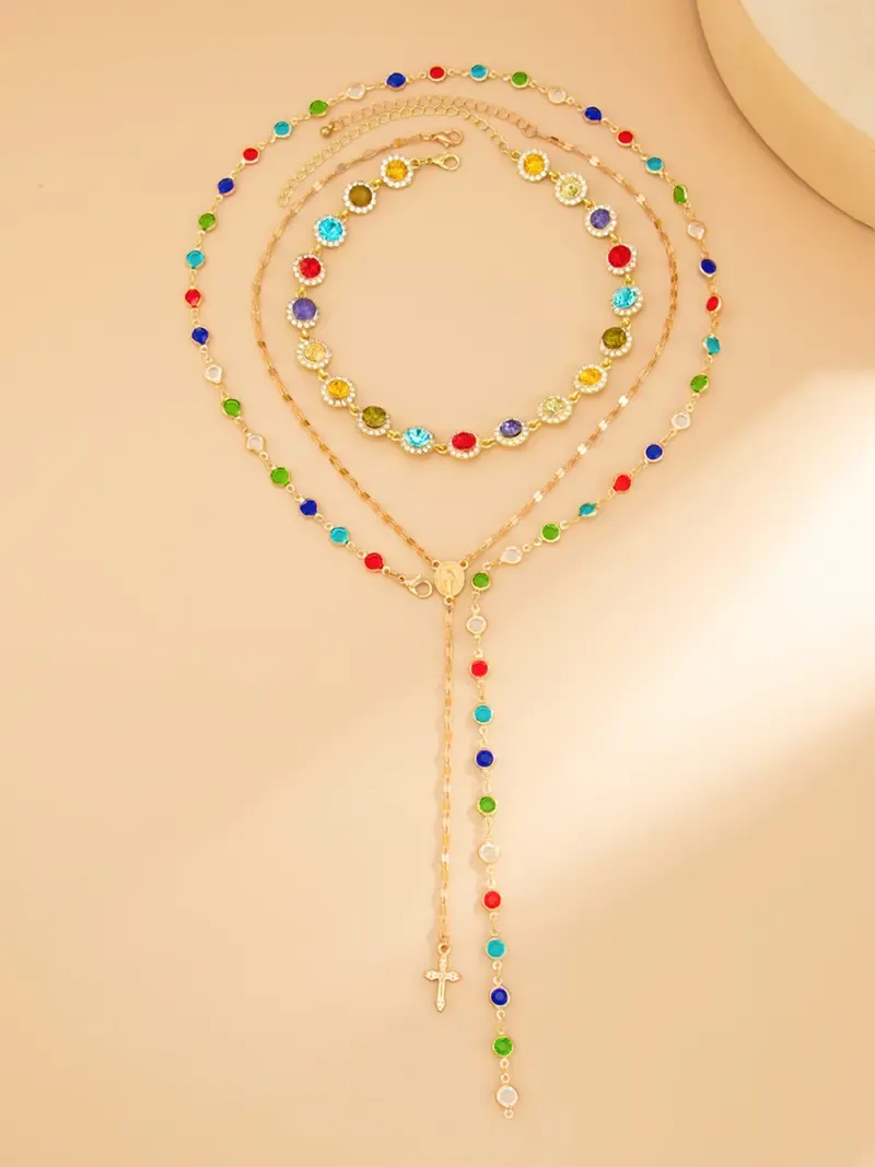 Women's Boho Style Alloy Chain Necklace Set