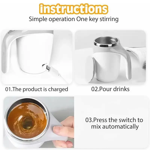 CoffeeCup 380ml Electric Coffee Mug  Rechargeable