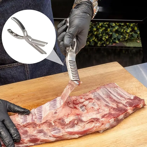 BBQ Rib , Rib Membrane Remover Stainless Steel Tool Kit