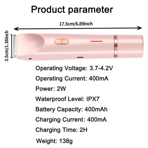 Women's Electric Trimmer, Electric Shaver And 2-In-1 Shaver