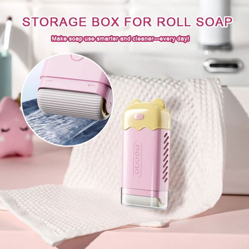 Storage box for roll soap