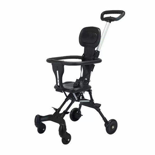 Lightweight, one-click folding stroller for children