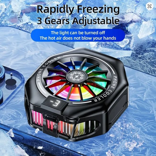 Magnetic Clip-on Semiconductor Phone Cooler with Digital Display – Frost-Generating Live-Streaming Accessory