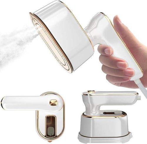 Mini Foldable Portable Handheld Electric Iron  Compact, Dual Use (Dry Steam) for Home and Dormitory
