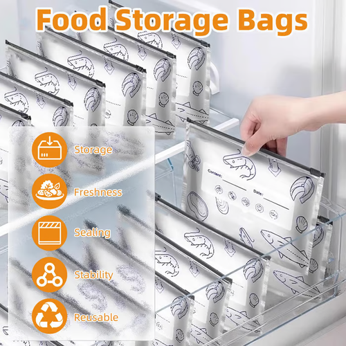 30PCS Reusable Aluminum Foil Food Storage Bags