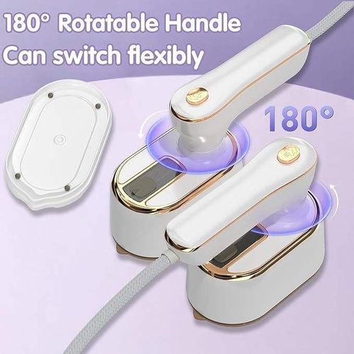 Mini Foldable Portable Handheld Electric Iron  Compact, Dual Use (Dry Steam) for Home and Dormitory