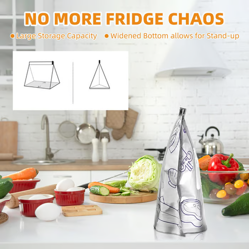 30PCS Reusable Aluminum Foil Food Storage Bags