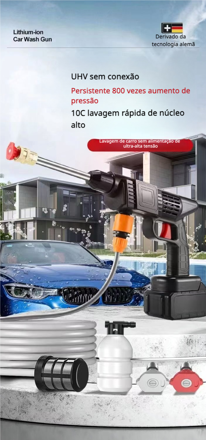 Pistola de água sem fios de alta pressão