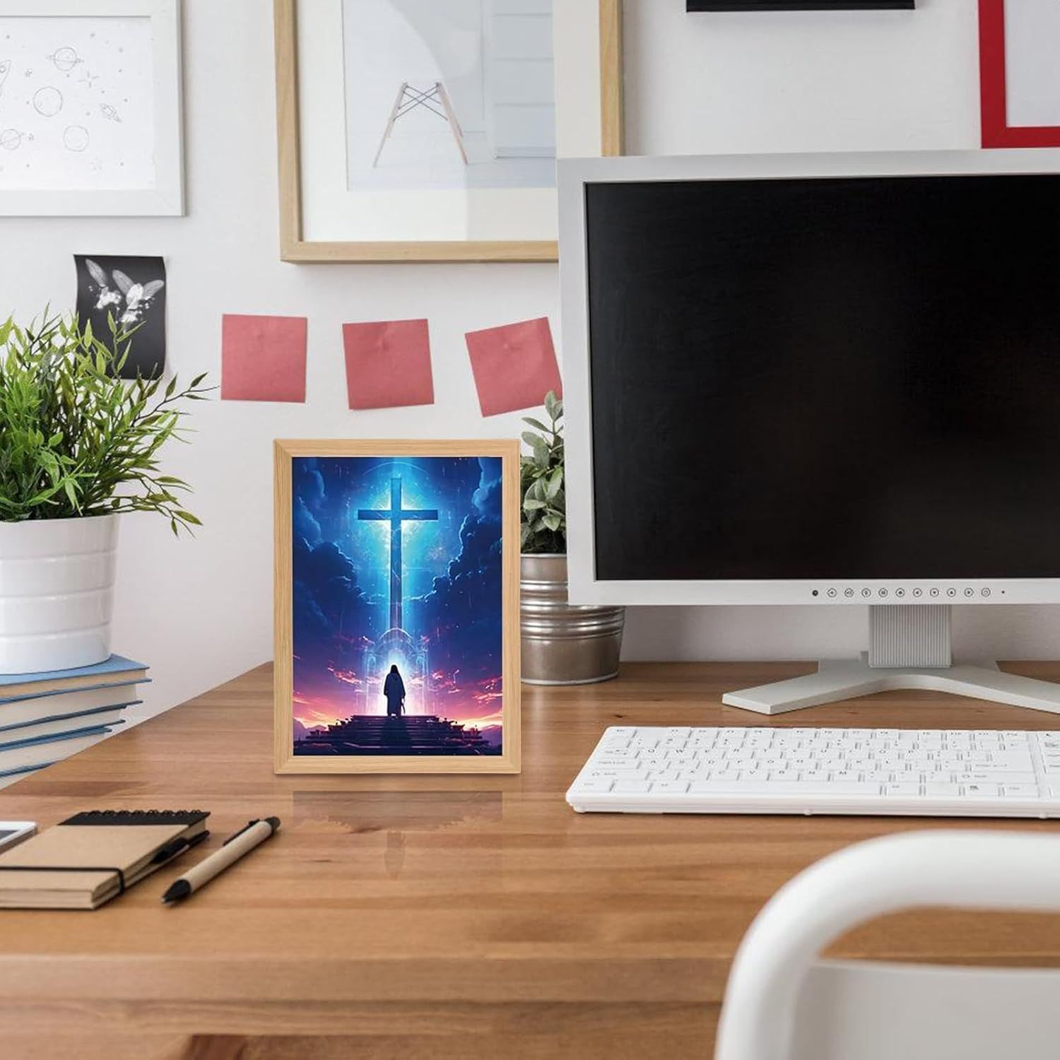 Especial Natal: Candeeiro com Moldura de Jesus