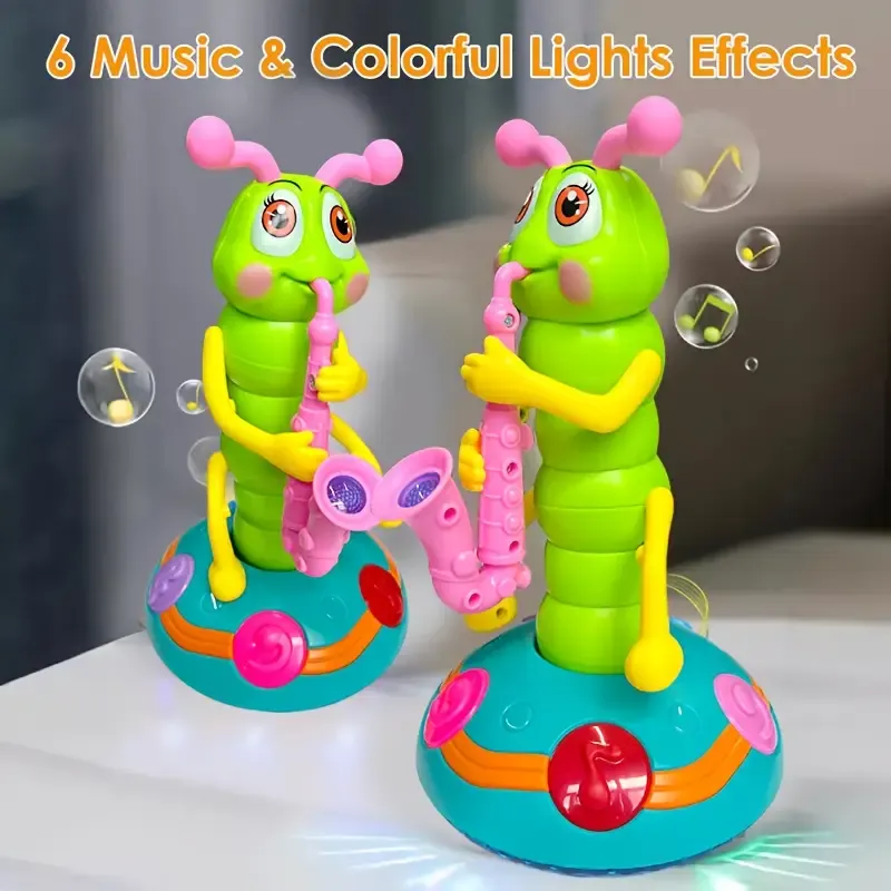 Interactive Twisty Worm Saxophone Toy