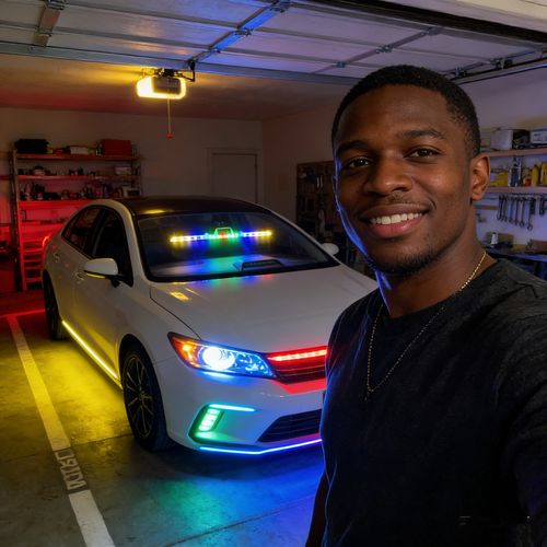 👨‍👩‍👧‍👦🌀Foldable Solar Powered 🚗Triangular Warning Light👇