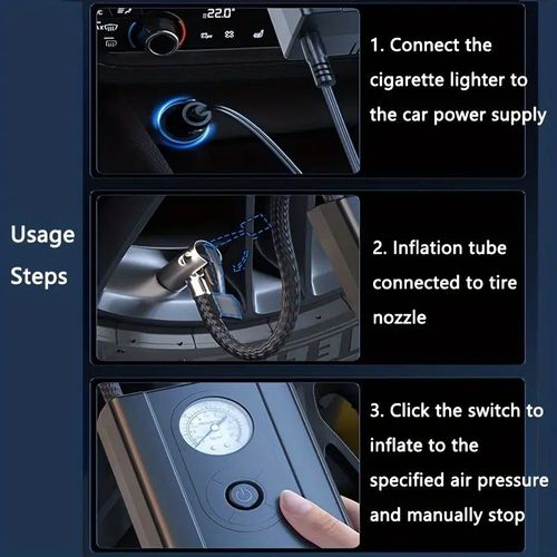 2 in 1 Noise Reduction Electric Rechargeable Air Pump