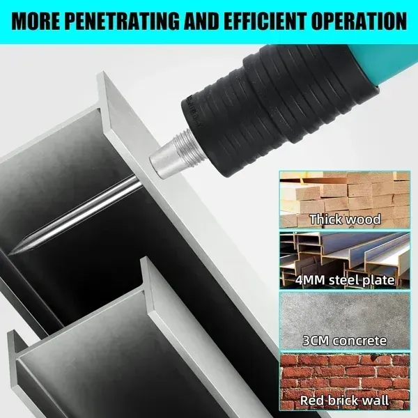 Cement wall nails wall fastening steel nail gun concrete nail gun mini portable steel nail gun + 100 disc nails