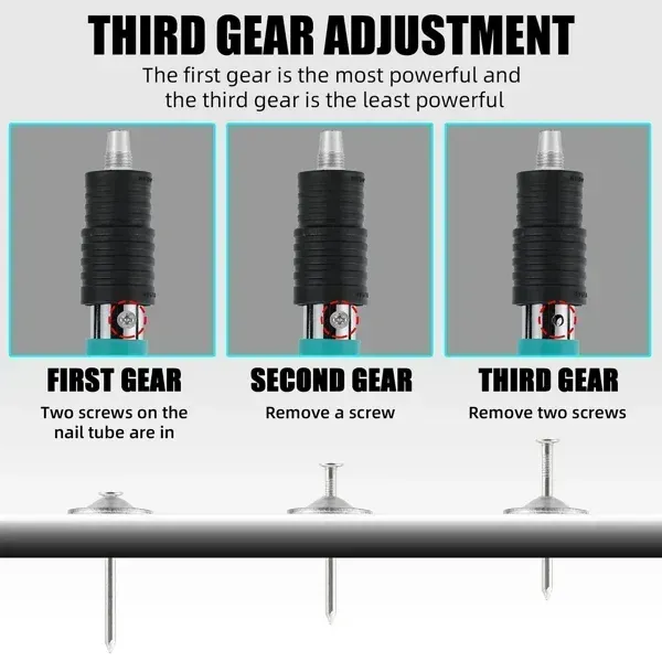 Cement wall nails wall fastening steel nail gun concrete nail gun mini portable steel nail gun + 100 disc nails