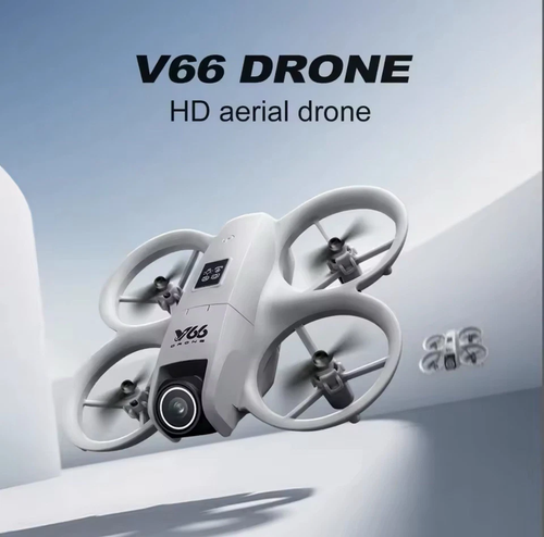 V66 NEO Foldable Ultralight WiFi Mini Drone 4K Dual Camera Obstacle Avoidance