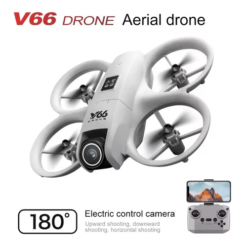 V66 NEO Foldable Ultralight WiFi Mini Drone 4K Dual Camera Obstacle Avoidance