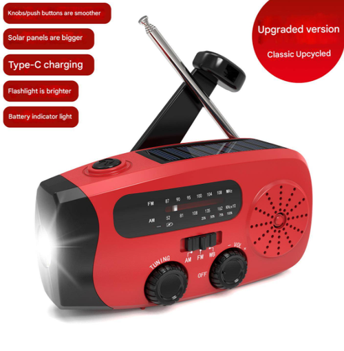 Multi-band solar radio New emergency radio USB interface