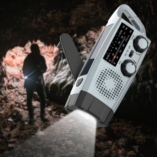Multi-band solar radio New emergency radio USB interface