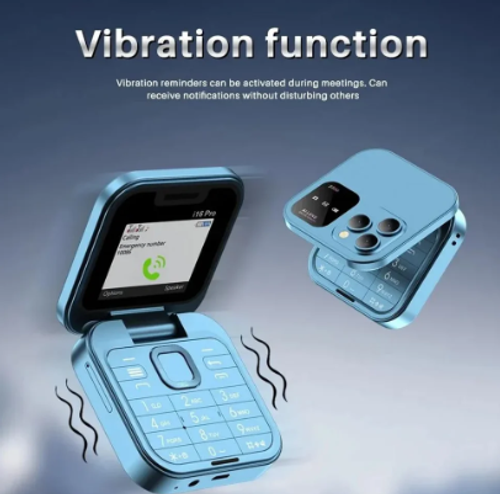 2024 New Mini Flip Cell Phone 2 SIM Card Small Display Foldable Mobile Phone
