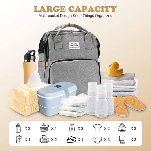 🔥Diaper Bag Backpack with Changing Station💥