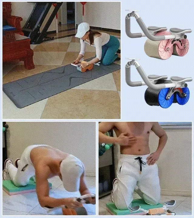 🏋️‍♂️Automatic Ab Roller System, Get Perfect Abs. (Hot Sale Upto 50% Off)