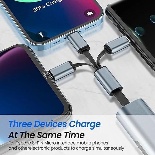 🔥Superdeal! 49% Discount! 📲 3-in-1 Fast Charging Cable – USB for All Devices