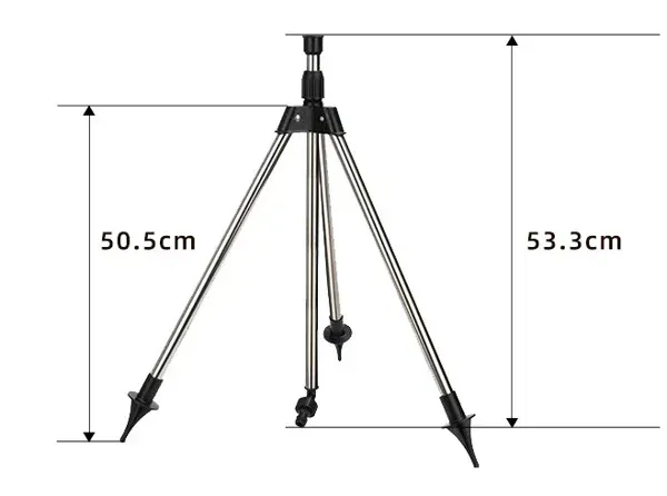 🔥💯Stainless Steel Rotary Irrigation Tripod Telescopic Support Sprinkler👇