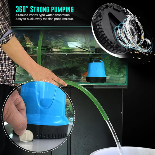 ✨3-in-1 Aquarium Circulation Bottom Suction Pump💥20w🐟