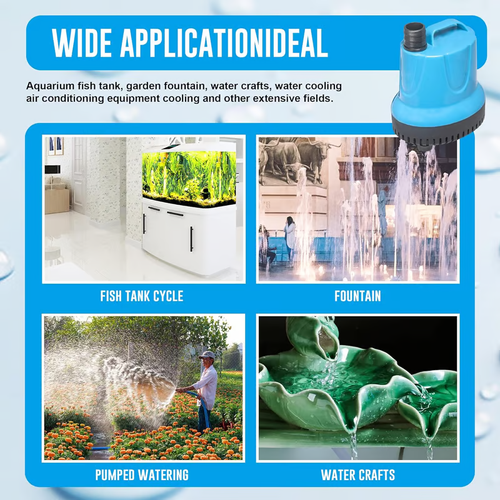 ✨3-in-1 Aquarium Circulation Bottom Suction Pump💥20w🐟