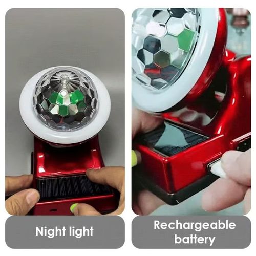 Solar Charging Colorful Magic Ball RGB Atmosphere Light