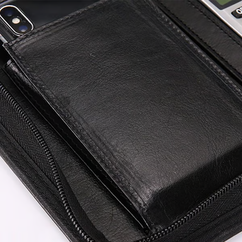 Multifunctional Business Zipper Folder with 12-digits Calculator