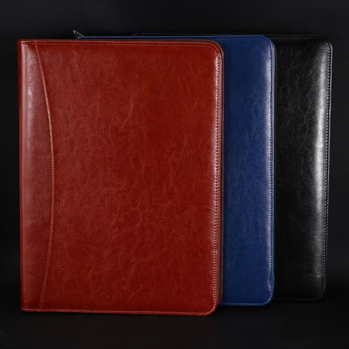 Multifunctional Business Zipper Folder with 12-digits Calculator