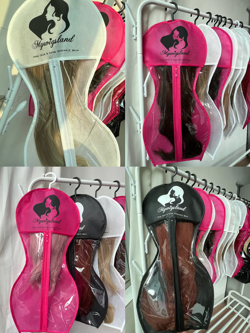 🔥New Design Hourglass-Shaped Wig Storage Bag with Hanger👨‍👩‍👧‍👦