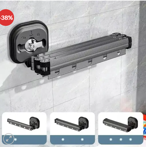 Hemerch Retractable Clothes Drying Rack