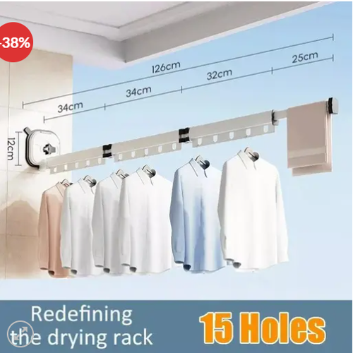 Hemerch Retractable Clothes Drying Rack