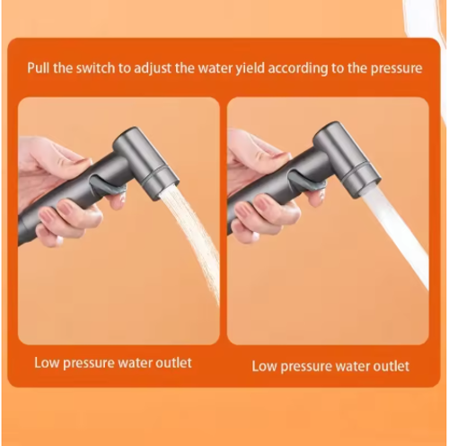 Hygienic Shower for Bathroom Toilet Bidet Faucet Double Outlet Angle Valve Shower Head Toilet Sprayer Douche Hygienic Shower