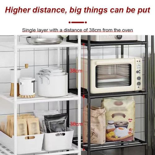🔥🔥🔥Multi-tier storage shelving unit with sliding casters.👇