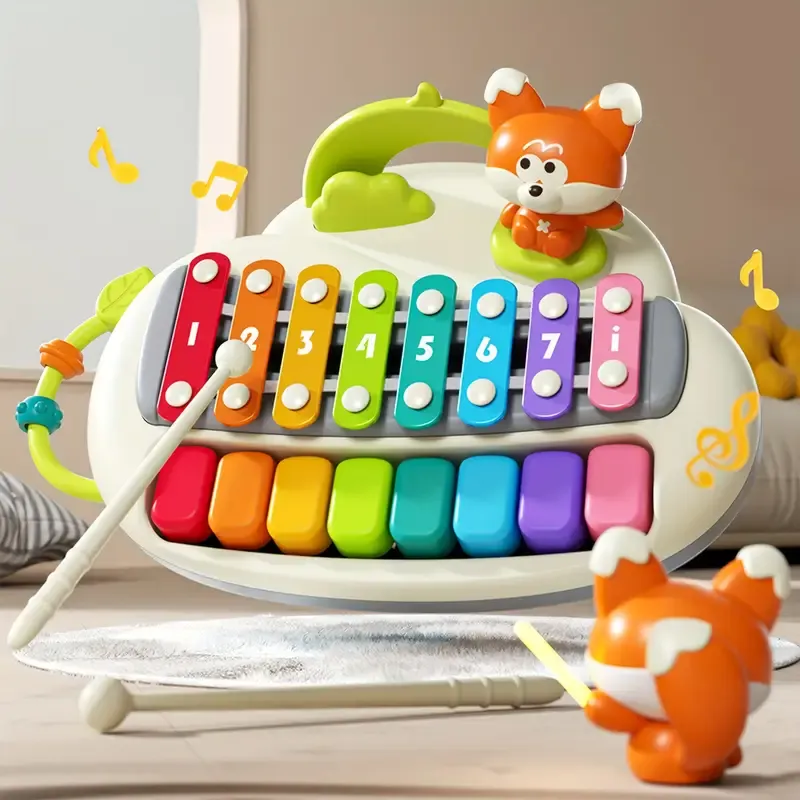 💡Toddler Piano and Xylophone - 2-in-1 Musical Instrument Toy👇