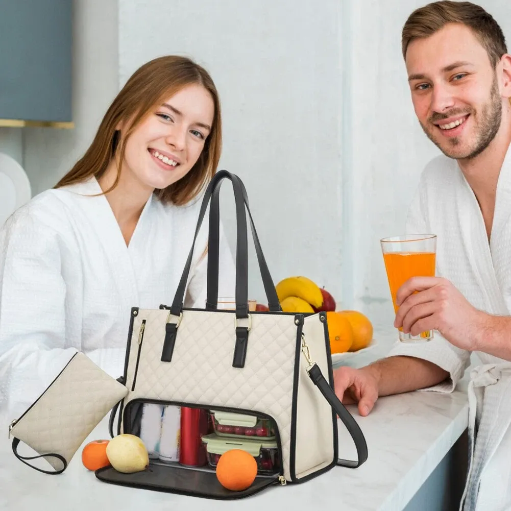 👨‍👩‍👧‍👦💼 The Ultimate 3-in-1 Tote Bag – Where Elegance Meets Functionality! 🎀🍽️