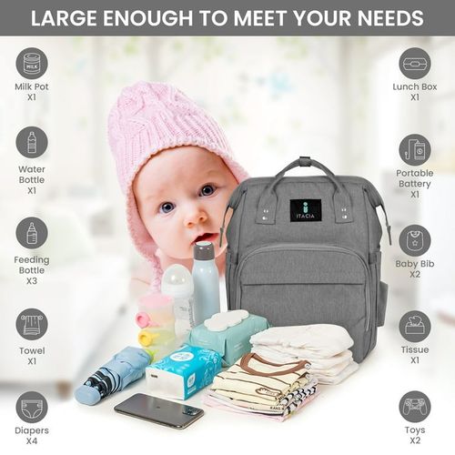 🔥Diaper Bag Backpack with Changing Station💥