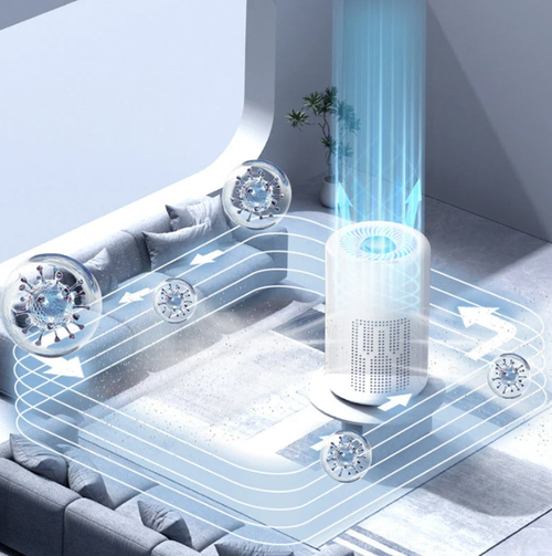🌀 Air Purifier for Home 🌿 Includes Filter & Aromatherapy Tablets