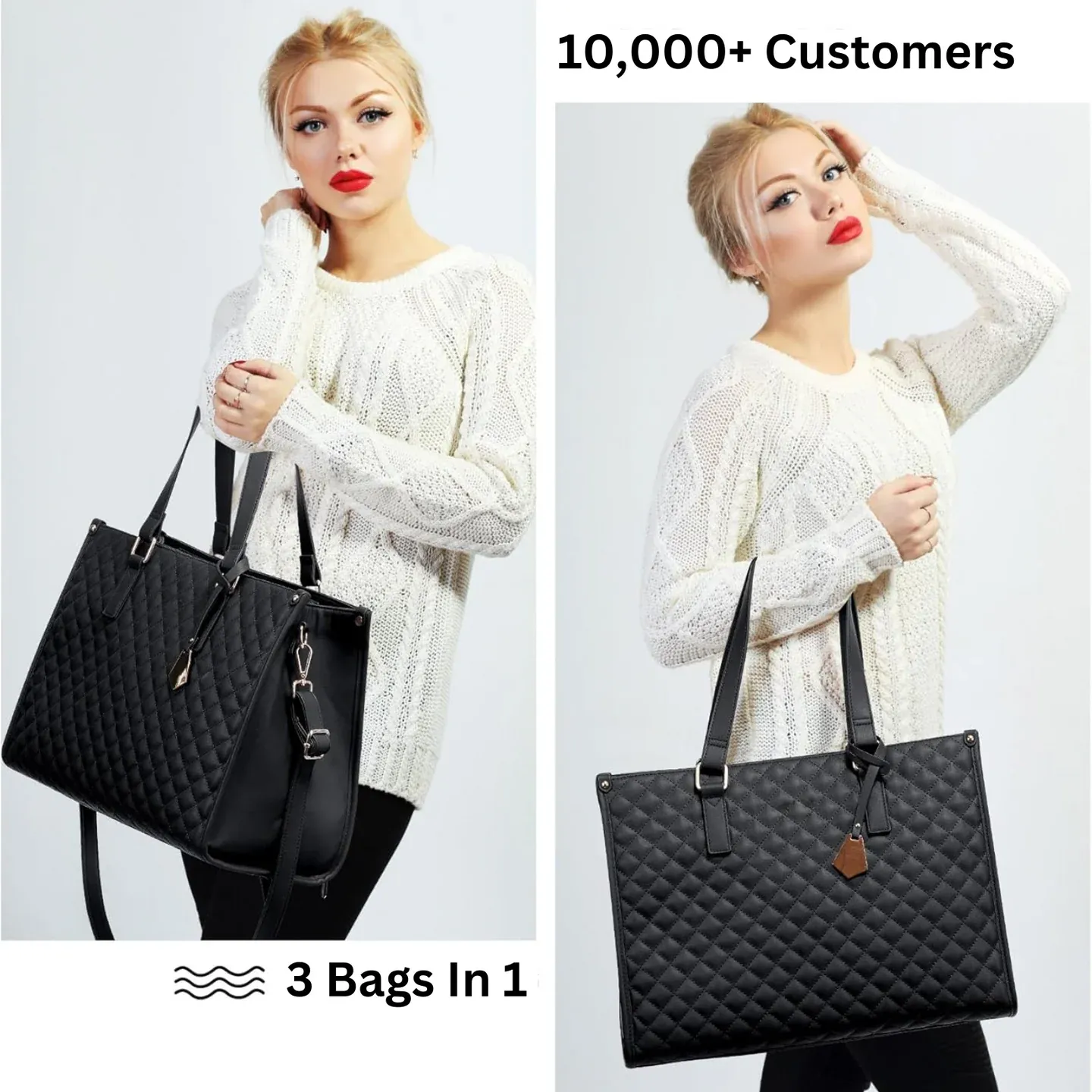 👨‍👩‍👧‍👦💼 The Ultimate 3-in-1 Tote Bag – Where Elegance Meets Functionality! 🎀🍽️