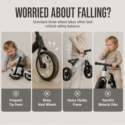 ⏰Baby Toddler Balance Bike with Music & Lights