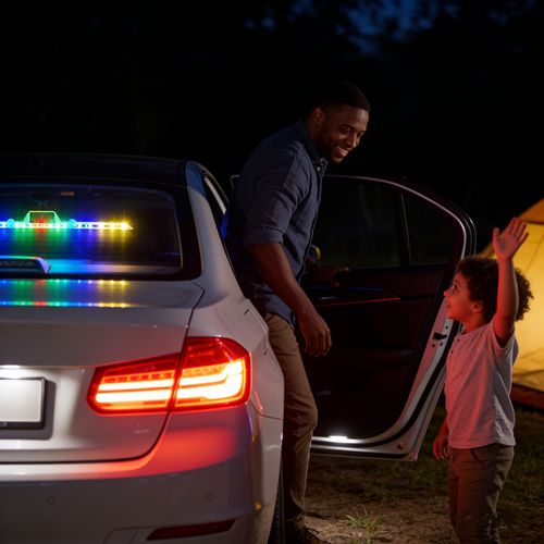 👨‍👩‍👧‍👦🌀Foldable Solar Powered 🚗Triangular Warning Light👇